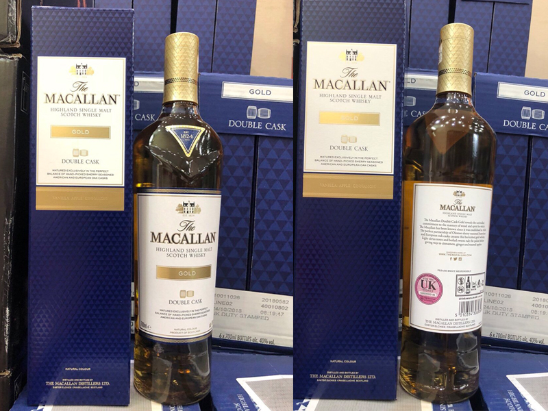 Gold MACALLAN DOUBLE