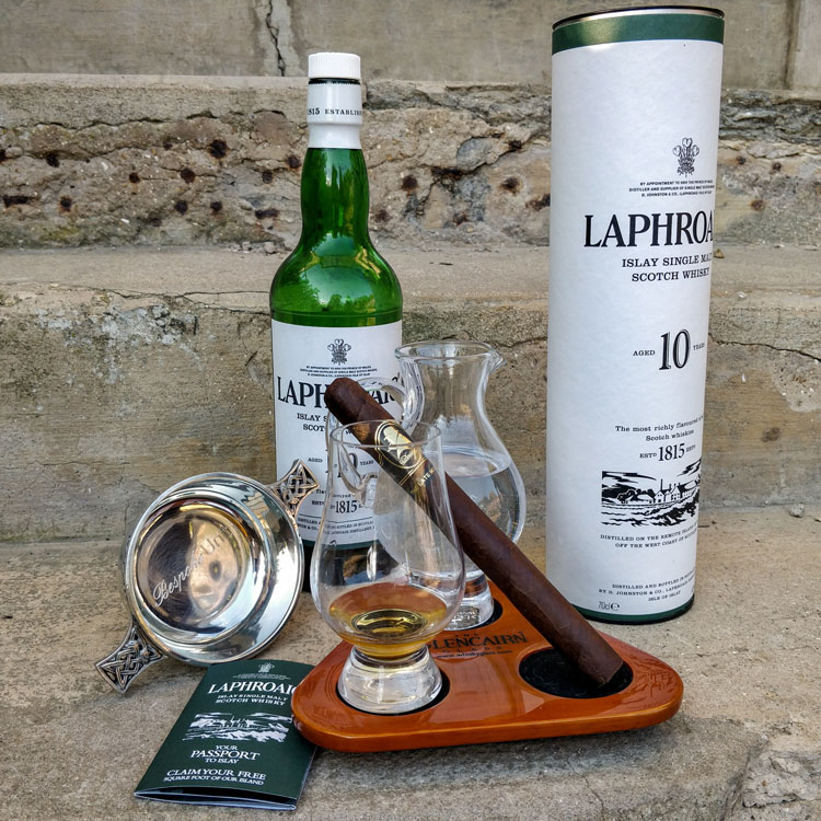 Laphroaig-10-Year-Old-Single-Malt-Churchill-Cigar
