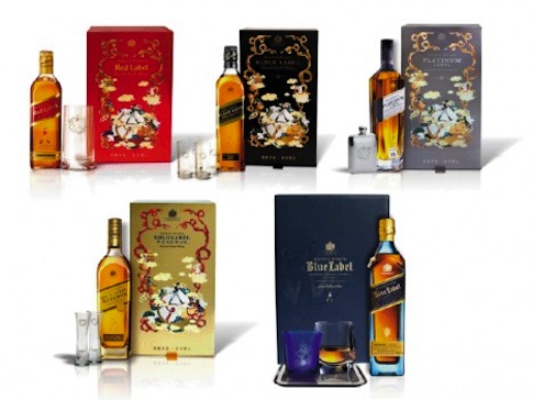 Rượu johnnie walker và hộp quà đi kèm