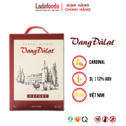 VANG ĐÀ LẠT EXPORT RED WINE HỘP 3 LÍT