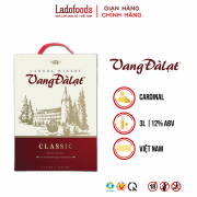 HỘP 3 LÍT VANG ĐÀ LẠT CLASSIC RED WINE
