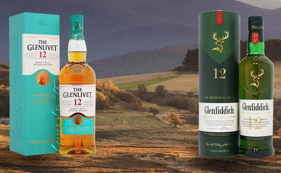 So-sanh-Glenlivet-12-vs-Glenfiddich-12