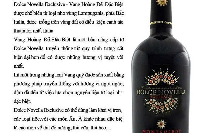 Dac-diem-cua-vang-hoang-de Dolce-novella-exclusive
