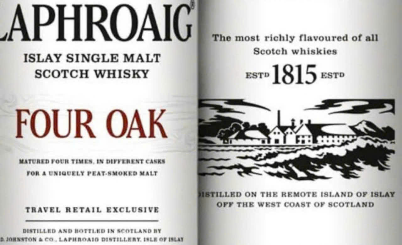 Nhan-hieu-Laphroaig-Four-Oak-1lit