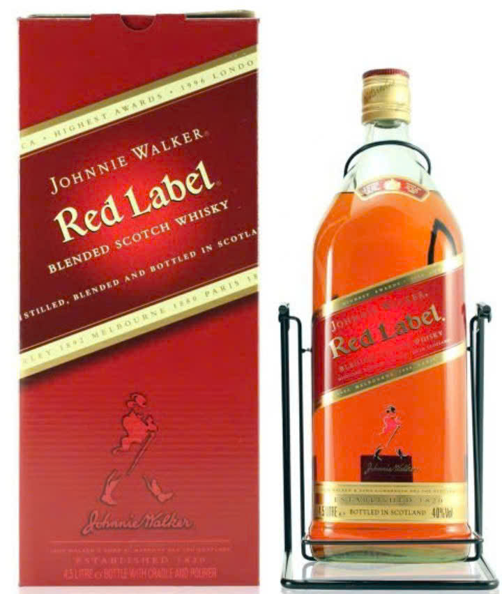 Johnie Walker red label 4-5 lit
