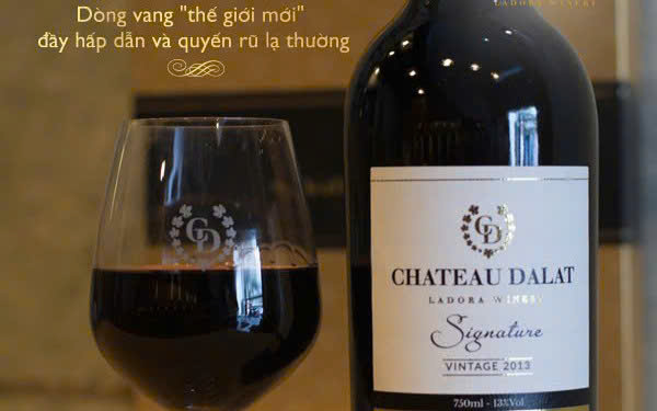 Quang-cao-chateau-Dalat-Signature shiraz vang-so-1-viet-nam