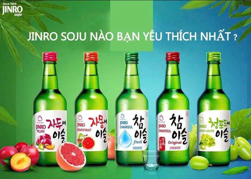 Soju jinro-cac-loai-huong-vi-tai-vn