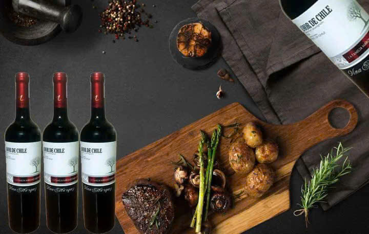 Vang-amor-de-chile-Cabernet do-va-mon-an-ngon