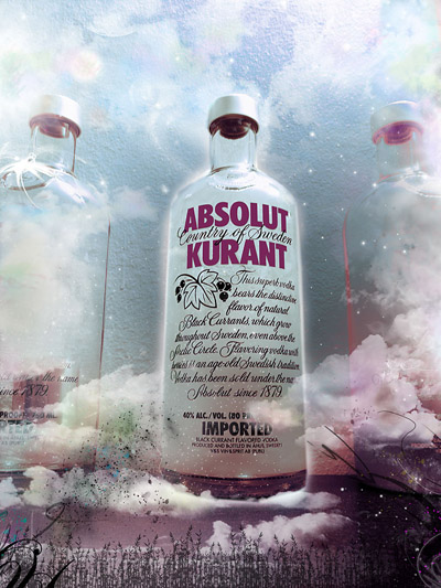 Ảnh đẹp về rượu Vodka Absolut Kurant 